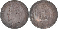 Frankreich 2 Centimes Münze, Napoleon III, Bordeaux, SS, Bronze -