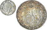 Großbritannien 1/2 Crown Münze, George V, S+, Silber, KM:818.2 -