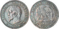 Frankreich 10 Centimes Münze, Napoleon III, Lille, SS, Bronze -