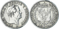Deutschland 1/6 Thaler Münze, Friedrich Wilhelm IV, Berlin, SS, Silber -