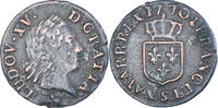 Frankreich Liard à la Vieille Tête Münze, Louis XV, Reims, S+ -
