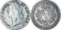 Frankreich Écu au bandeau Münze, Louis XV, Tours, S+, Silber -