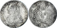 Frankreich 1/2 Ecu aux branches d'olivier Münze, Louis XV, Bayonne, S+ -