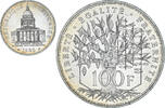 Frankreich 100 Francs Münze, Panthéon, Paris, VZ+, Silber, KM:951.1 -