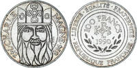 Frankreich 100 Francs Münze, Charlemagne, Paris, VZ+, Silber, KM:982 -
