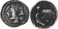 Obol Münze, Campania, Neapolis, S+, Silber, SNG-Cop:397-8 -