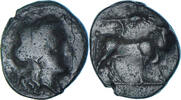 Æ Münze, Campania, Neapolis, S+, Bronze, SNG-France:899 -
