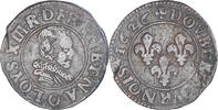 Frankreich Double Tournois Münze, Louis XIII, Riom, SS, Kupfer -