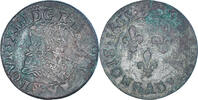 Frankreich Double Tournois Münze, Louis XIII, Saint-Palais, SS+ -