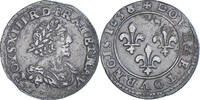 Frankreich Double Tournois Münze, Louis XIII, Axe Loire-Rhône, SS+ -