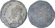 Follis Münze, Theodosius I, Uncertain Mint, SS, Bronze -