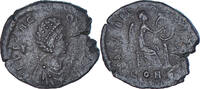 Follis Münze, Aelia Flaccilla, Constantinople, SS+, Bronze, RIC:61 -