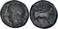 Æ Münze, Campania, Neapolis, S+, Bronze, SNG-Cop:518-9 -