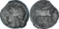 Æ Münze, Campania, Neapolis, S+, Bronze, HGC:1-474 -