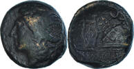 Æ Münze, Campania, Neapolis, S+, Bronze, HGC:1-475 -