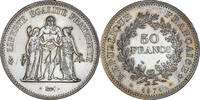 Frankreich 50 Francs Münze, Hercule, Paris, Avers 20 francs, VZ -