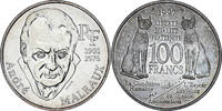 Frankreich 100 Francs Münze, André Malraux, Paris, VZ+, Silber -