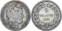 Frankreich 2 Francs Münze, Louis-Philippe, Rouen, S, Silber, KM:743.2 -
