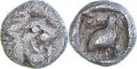 Tetartemorion Münze, Caria, Mylasa, SS, Silber -