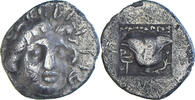 Hemidrachm Münze, Islands off Caria, Rhodes, SS, Silber -