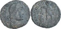 Follis Münze, Valens, Arles, SS, Bronze, RIC:7D -