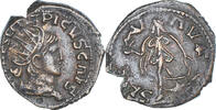 Antoninianus Münze, Tetricus II, Gallic imitation, SS+, Billon -