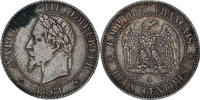 Frankreich 2 Centimes Münze, Napoleon III, Paris, SS, Bronze -