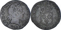 Frankreich 1/2 Sol à la vieille tête Münze, Louis XV, Besançon -