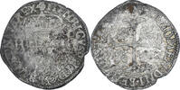 Frankreich Douzain aux deux H Münze, Henri IV, Saint Lô -