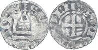 Frankreich Denier Tournois Münze, Philip II, Saint-Martin de -