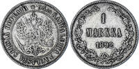 Finnland Markka Münze, Alexander III, Helsinki, SS, Silber, KM:3.2 -