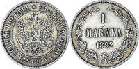 Finnland Markka Münze, Alexander III, Helsinki, SS, Silber, KM:3.2 -