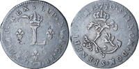 Frankreich Double Sol Münze, Louis XV, Reims, S+, Billon, Gadoury:281 -