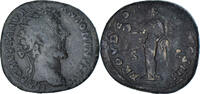 Dupondius Münze, Marcus Aurelius, Rome, Very rare, SS, Bronze, RIC:816 -