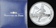 Frankreich 100 Francs Münze, 1992 Olympics, Albertville, Figure skating -