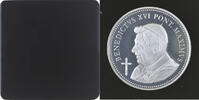 Frankreich Medaille Benoît XVI - Souvenir 2005-2013, BE, STGL, Silber -