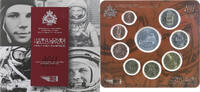 San Marino Set 1 ct. - 5 Euro First Men In Space, Coin card.FDC, STGL -