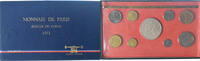 Frankreich Coffret 1 c. à 50 frs. Münze, Monnaie de Paris, FDC, STGL -