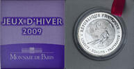 Frankreich 10 Euro Jeux d'Hiver - Ski Alpin, Monnaie de Paris, Proof / -