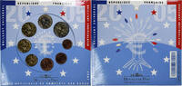 Frankreich Coffret 1c. à 2€ Monnaie de Paris, BU, STGL -