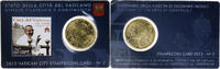 Vatikan 50 Euro Cent Pape Benoit XVI, Rome, Coin card.FDC, STGL, Messing -