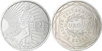 Frankreich 10 Euro Semeuse, Paris, UNZ+, Silber -