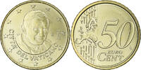 Vatikan 50 Euro Cent Pape Benoit XVI, Rome, Messing, UNZ+ -