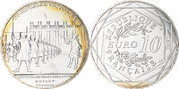 Frankreich 10 Euro Pièce d'Histoire - D'Artagnan, Paris, UNZ+, Silber -