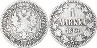 Finnland Markka Alexander II, Helsinki, S+, Silber, KM:3.1 -