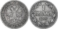 Finnland Markka Alexander II, Helsinki, SS, Silber, KM:3.1 -
