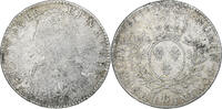 Frankreich 1/2 Ecu aux branches d'olivier Louis XV, Rouen, SGE+ -
