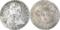 Frankreich 1/2 Ecu aux branches d'olivier Louis XV, Lyon, S, Silber -
