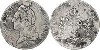 Frankreich Écu à la vieille tête Louis XV, Paris, S, Silber -