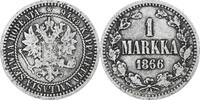 Finnland Markka Alexander II, Helsinki, SS, Silber, KM:3.1 -